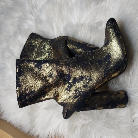 Cape Robbin Collection Gold & Black Paw Boot Grunge 6.5 - Picture 6 of 13